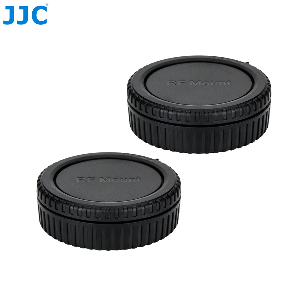 

JJC 2 Pairs RF Mount Body Cap Cover & Rear Lens Cap for Canon RF mount camera and lenses Cap Protective Lens Protector