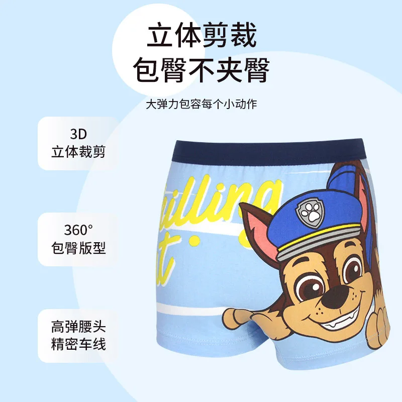 Boys Underwear Children Underwear Genuine Paw Patrol 4PCS/set Baby Boys Cartoon Underpants Kids Underwear Cotton Panties 2-8Y