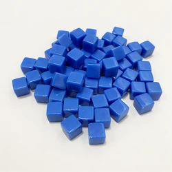 Set of 100 Clear Acrylic Dice (Solid blue)