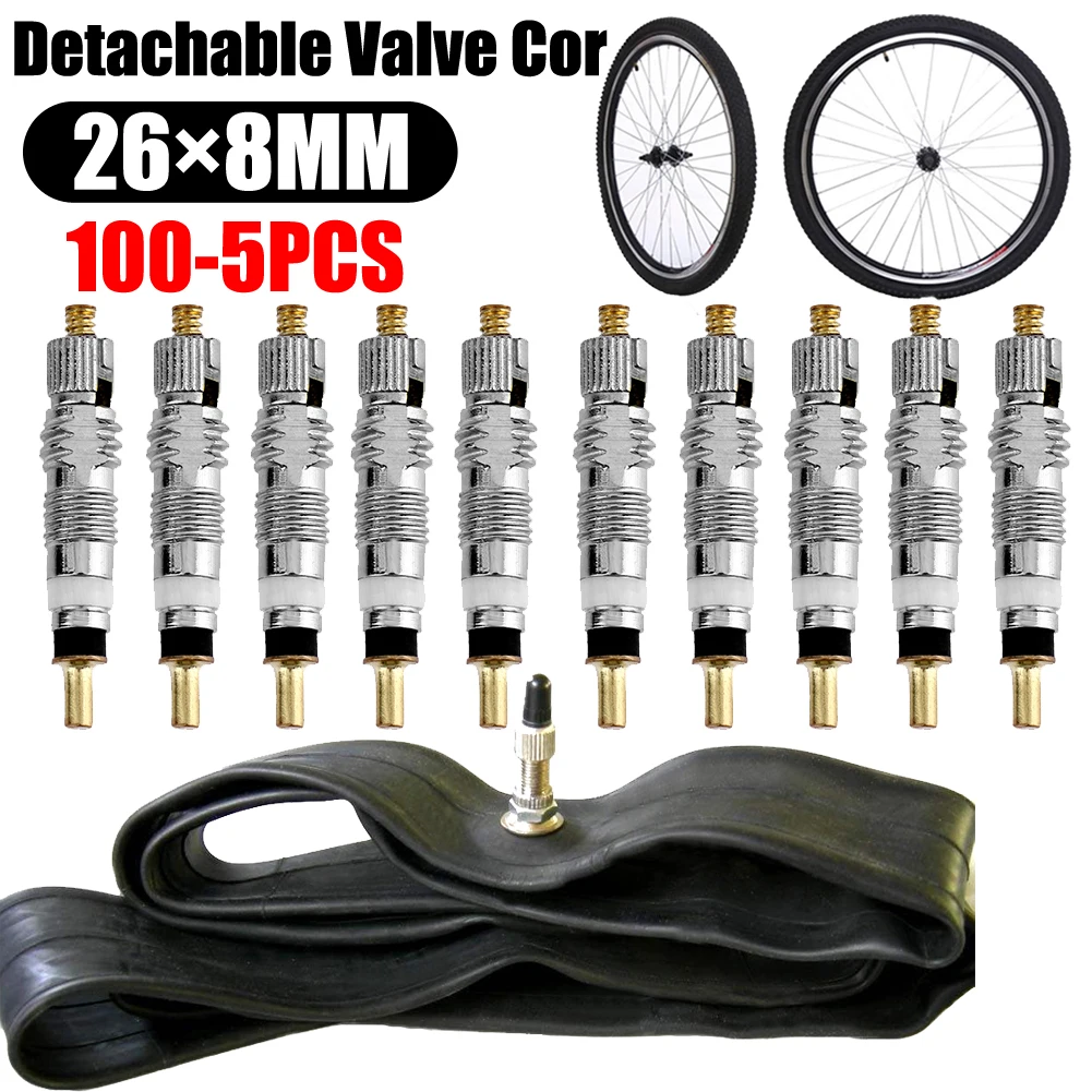 เครื่องมือถอดแกนวาล์วอเนกประสงค์ 100-1 ชิ้น แบบปากสวยงาม สำหรับถอดยางแบบฝรั่งเศส หัวคู่ สำหรับซ่อมและถอดยาง 1