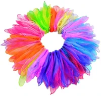 10pcs Gradient Square Scarf Stage Dance Show 60x60cm Girls Decorative Head Scarf Kerchief Neck Wrap Randomly Color 1