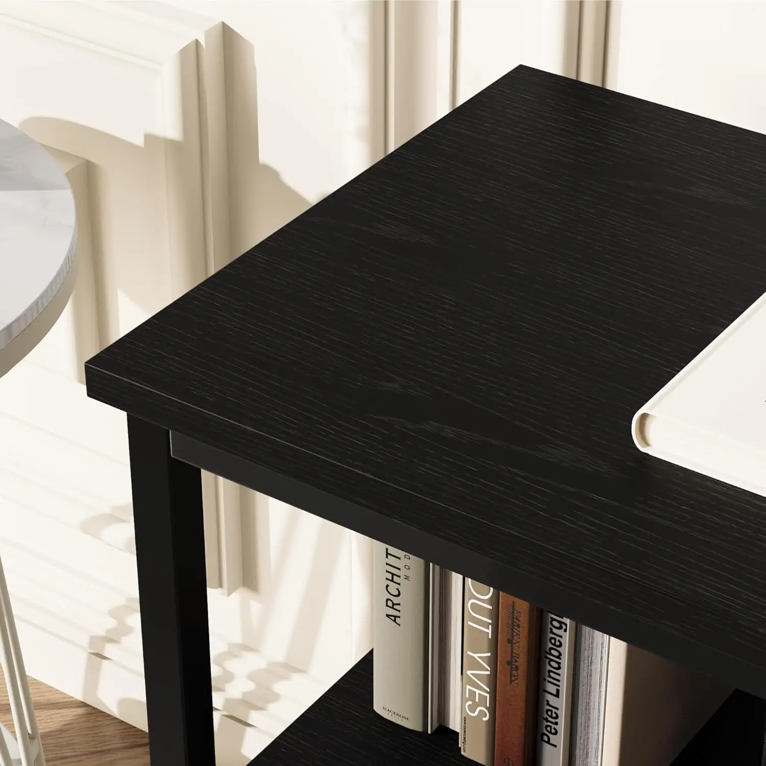 55" Dresser-Style TV Stand with 3 Drawers, Compact Entertainment Center with Storage for Living Room/Bedroom – Black/Grey