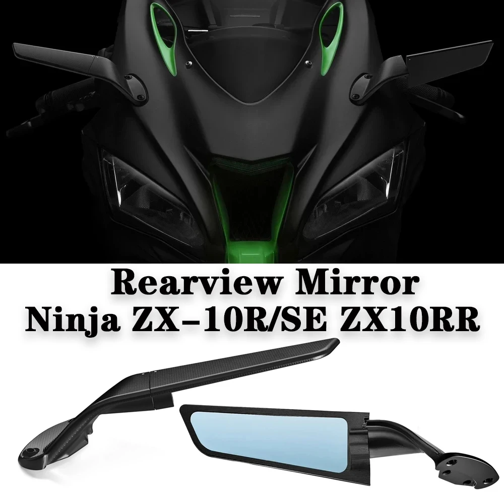 

New CNC Aluminum Rearview Mirror For Kawasaki Ninja ZX-10R 2021-2024 ZX10-RR 2021-2023 ZX 10R SE 2019 2020 Wing Mirror