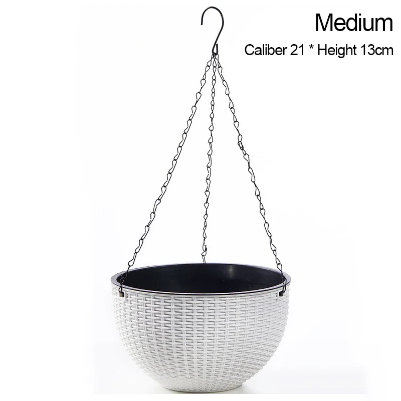 Elegant Outdoor Hanging Planters with Macrame Design