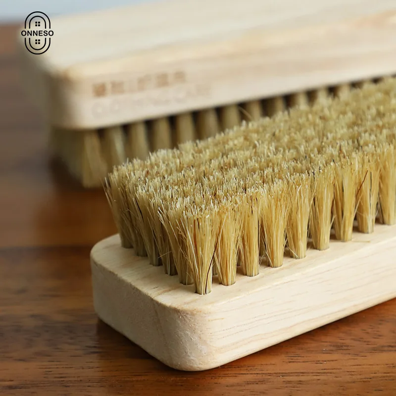 Laundry brush Pig hair and Rubber wood Soft bristle Multifunctional cleaning tools laundry cleaning brush long handled laundry brush