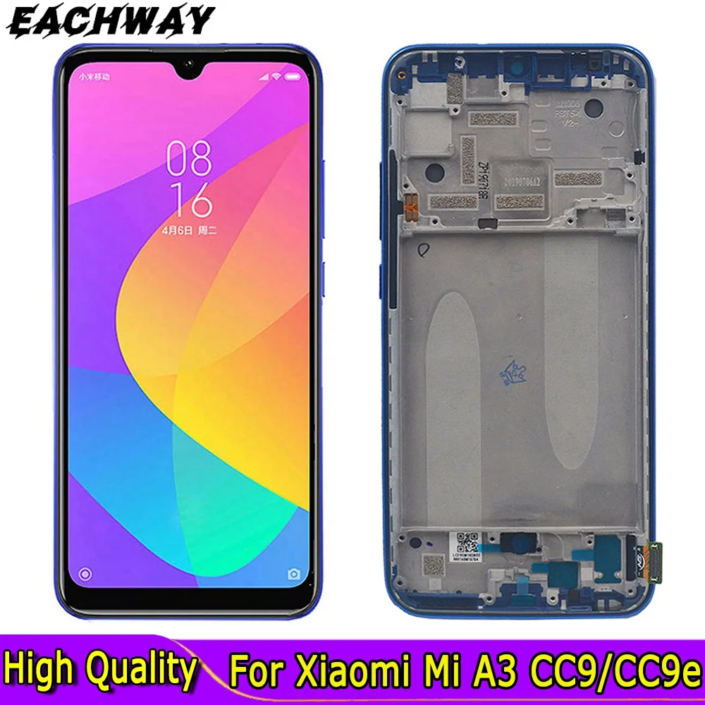 

AMOLED/TFT For Xiaomi Mi A3 LCD MiA3 Touch For Xiaomi Mi CC9E Screen Replacement Digitizer Sensor For Xiaomi Mi A3 LCD Screen