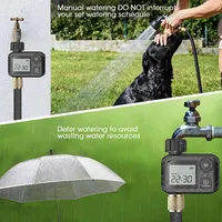 Large Screen Display Garden Watering Timer Irrigation Controller Digital Programmable Faucet Watering Irrigation System 5