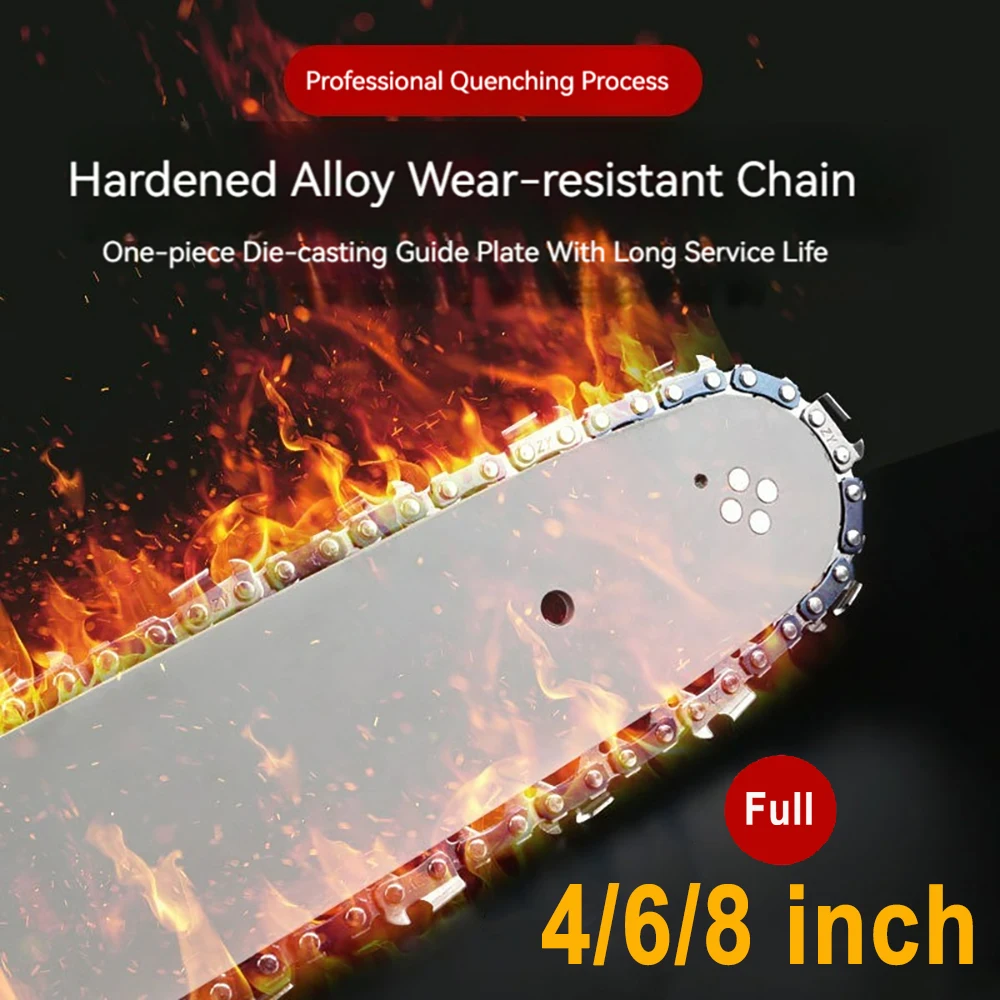 8 Inch 1/4"LP Electric Saw 45 knots 22 knives Chainsaw Chains Logging Saw Blade Pruning Chain Saw Chain Accessories Wood Cutting 3