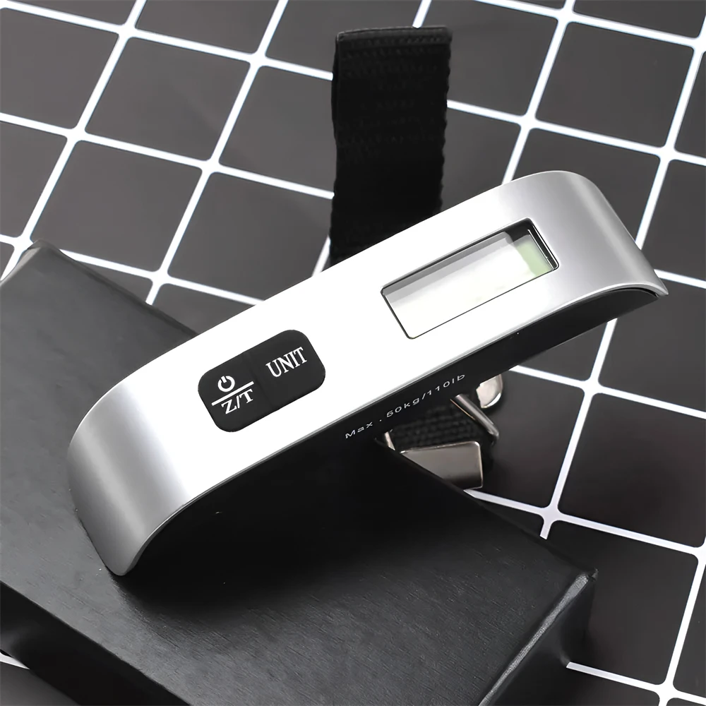 Balance à Bagages Numérique - 50kg / 110lb - Portable électronique - Noire