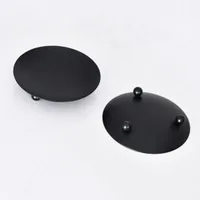 Iron Black Gold Candle Holder Tray Base Wedding Party Holiday Banquet Decorative Candle Holder Art Gift Cup Candle Accessories 6