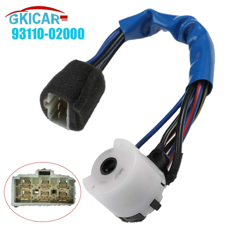 

93110-02000 9311002000 6 Pins Ignition Cable Starter Switch For Hyundai Atos Accent II