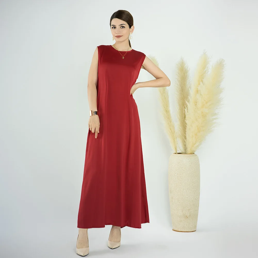 

Muslim Dress Abaya Women Kebaya Kaftan Turkey Solid Long Dresses 2023 Ramadan Prayer Dubai Islam Clothing Robe Inner Vestido