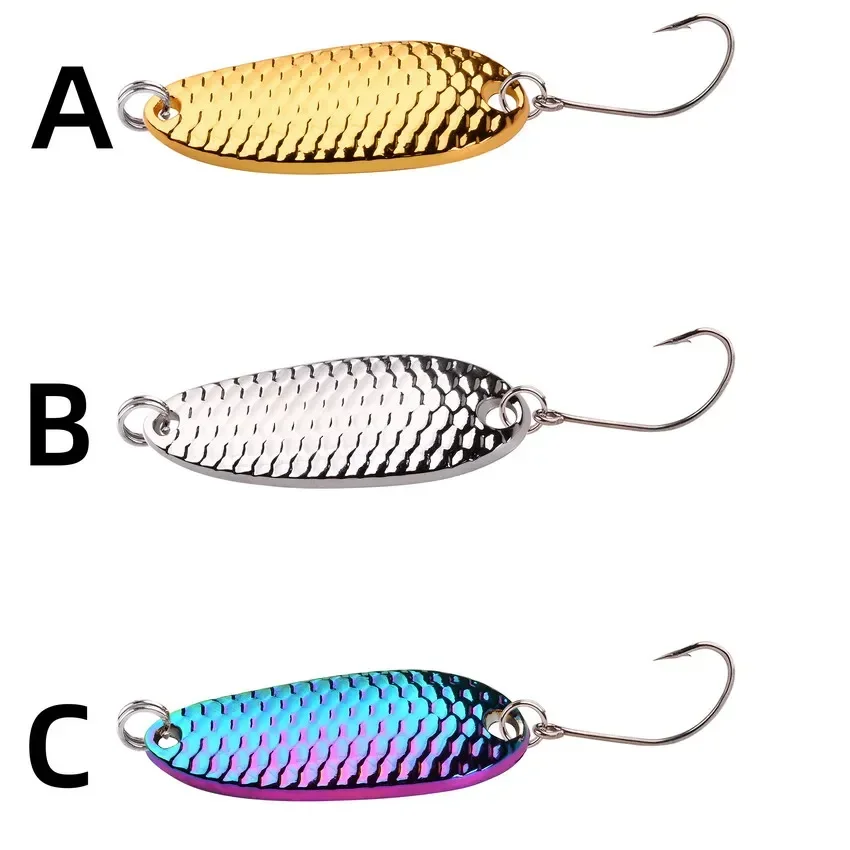 Versatile Metal Spoon Fishing Lures - Hard Bait Sequins for Freshwater & Saltwater