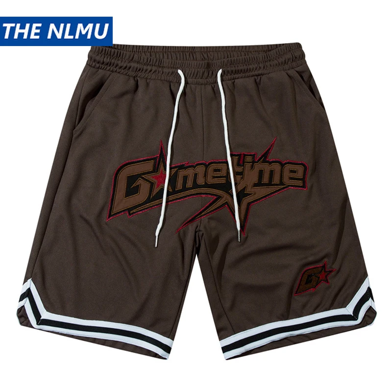 

Шорты Y2K Мужские С Вышивкой Букв, баскетбольные штаны в стиле хип-хоп, модная уличная одежда свободного покроя в стиле Харадзюку, повседневные штаны, лето 2024