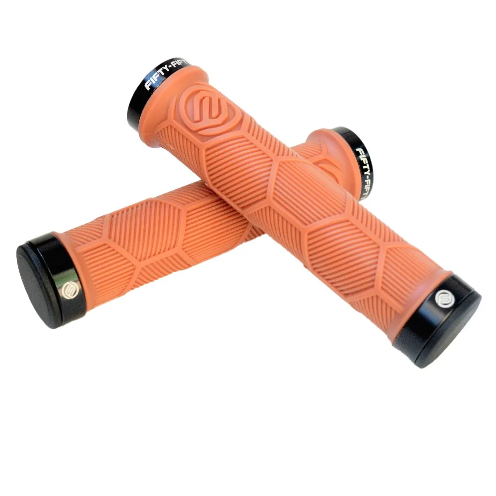 FIFTY-FIFTY MTB Bike handle Grip Reliable Dual Lock-on system and Integrated end plugs 6 color Bike Parts