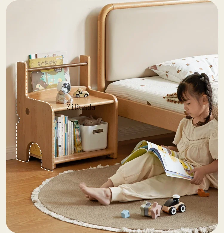 Solid wood children's bedside table Bedroom bedside storage cabinet Locker