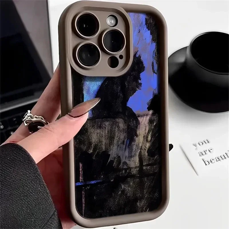 thumbnail image 1 of Dark Funny Monster Cat Fox funda de teléfono creativa para iPhone 15 14 13 11 12 Pro Max 7 8 Plus X XS Max XR SE2, cubierta trasera a prueba de golpes, 1 of 5