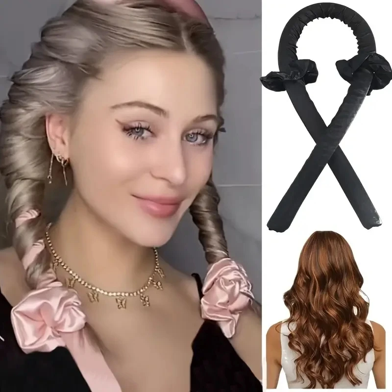 Hair Curling Tools No Heat Hair Curlers Rollers Ribbon DIY Styling Tool Sleeping Soft Curl Bar Wave Formers