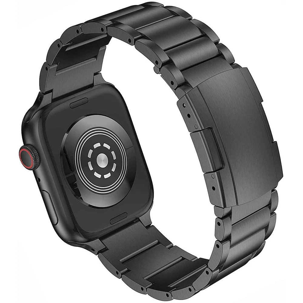 Titanium Metal Strap For Apple Watch Band Ultra 49mm 45mm 41mm 44mm 40mm 42mm 38mm Quick Release Wristband iWatch 9 8 7 6 5 3 SE