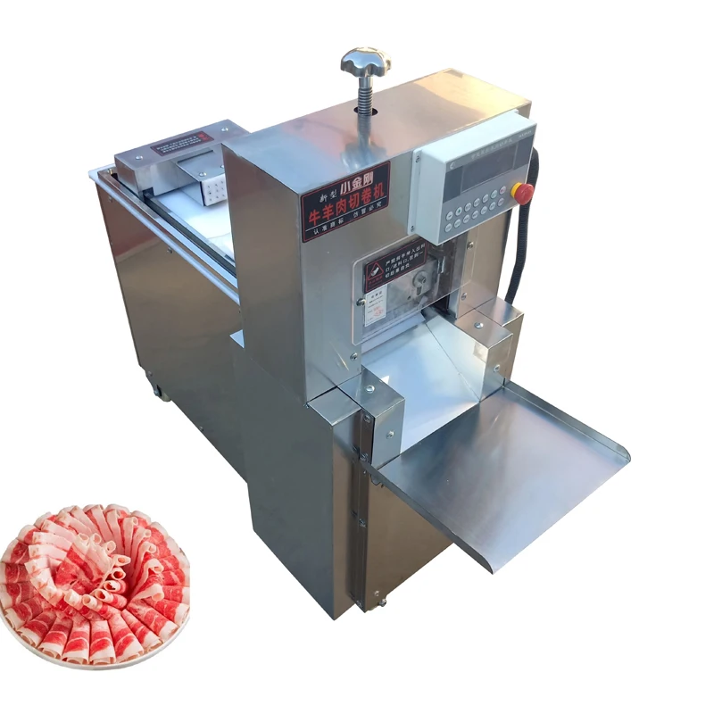 

Freezing Beef Mutton Roll Machine Stainless Steel Lamb Roll Cutting Machine Electric Meat Slicer 110V 220V