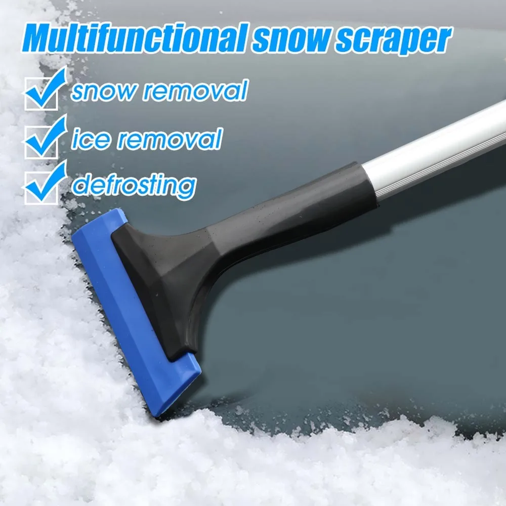 Car Snow Shovel Winter Universal Auto Window Defrosting Snow Cleaning Tools Windshield Glass Silicone Scraper De Icing Shovel