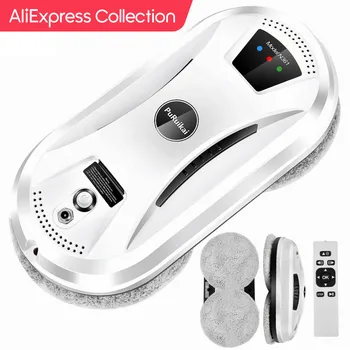 AliExpress 컬렉션 PuRuiKai 초박형 로봇 진공 청소기, 창 청소 로봇 창 청소기, 전기 유리 원격
