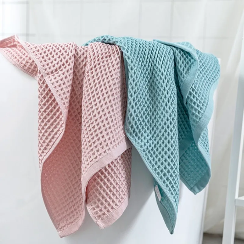 Luxury waffle bath towels