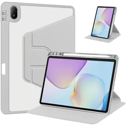 Custodia Rotante Premium in Acrilico per Tablet con Portapenne