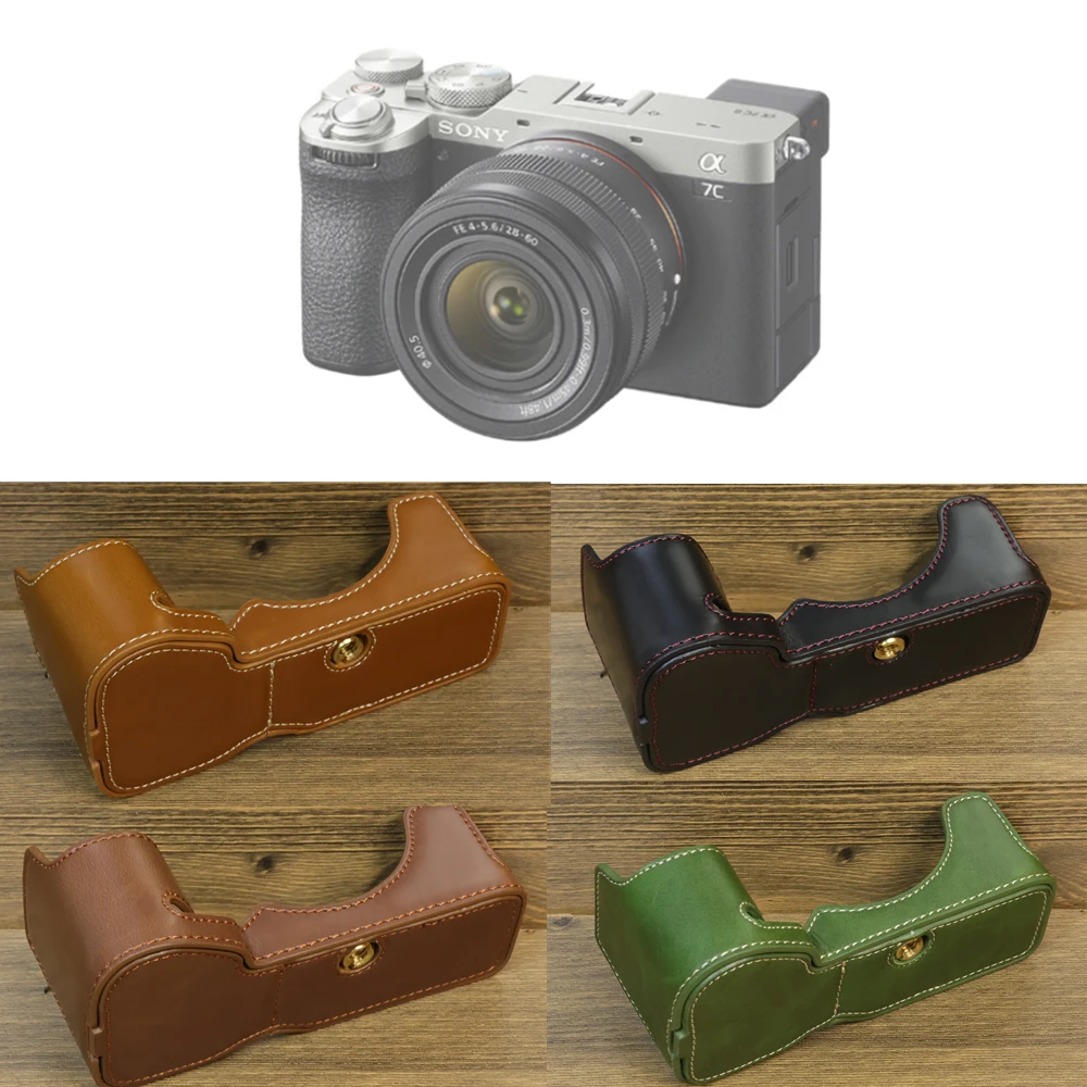 A7C2 Pu Mezza Base Borsa Corpo Custodia Protettiva Shell Per Sony A7Cii A7Cm2 A7C Ii , A7C Mark Ii , Alpha 7C Ii , Ilce-7Cm2 Fotocamera