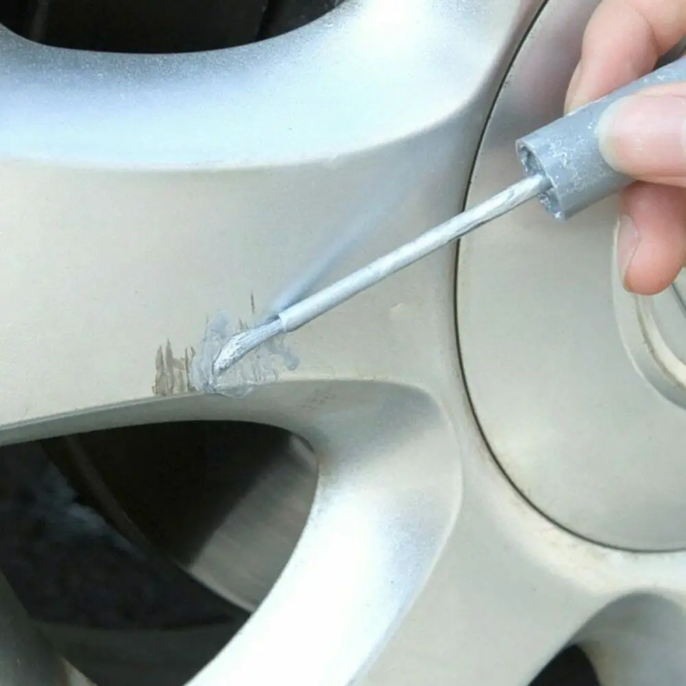 Aluminum Alloy Wheel Hub Renovation Paint Brush Wheel Automobile Scratch Pen Hub Silver Spray Paint Repair K1X1 wheel scratch repair kit