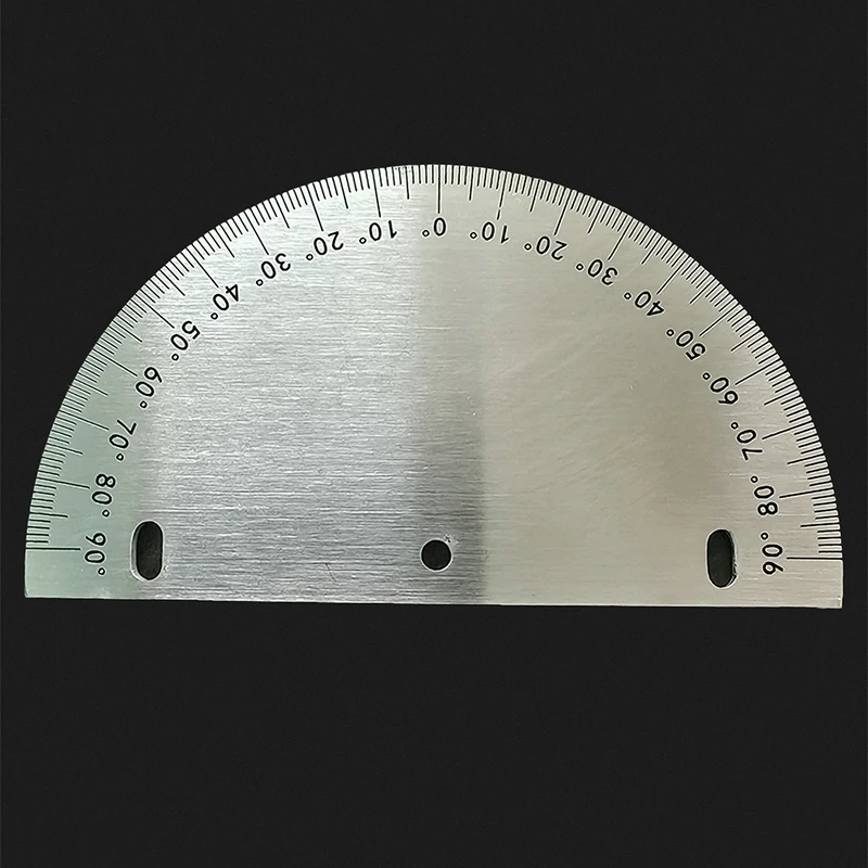 1 조각 반원형 다이얼 스테인레스 스틸 각도 다이얼 180도 각도기 원형 액세서리 100MM 200MM 측정 도구