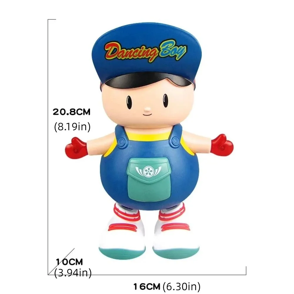 LED 춤추는 소년 피규어 플라스틱 조명 포함 춤추는 스윙 소년 컬렉션 움직이는 어린이 전기 장난감 생일 선물