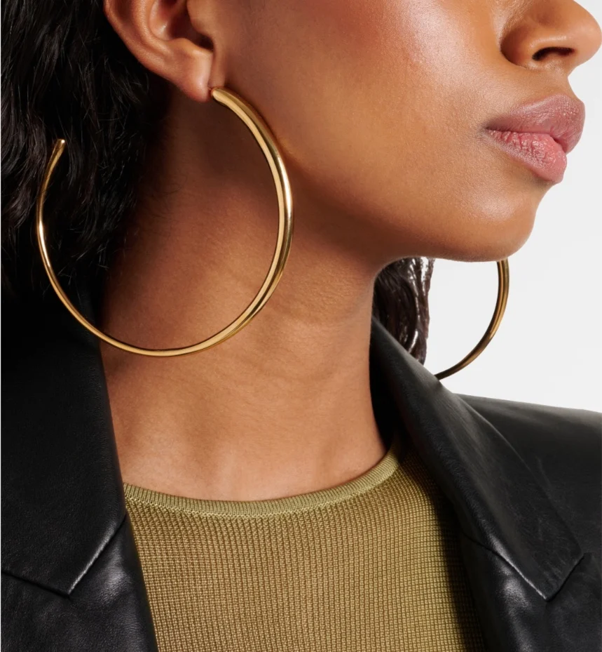 

European and American atmosphere exaggerated big hoop earrings