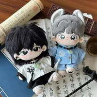 Vêtements de poupée en coton de 20cm, costume de quatre grandes bêtes de Style chinois ancien, tenue de poupée Kawaii sans attribut pour figurines de collection 2