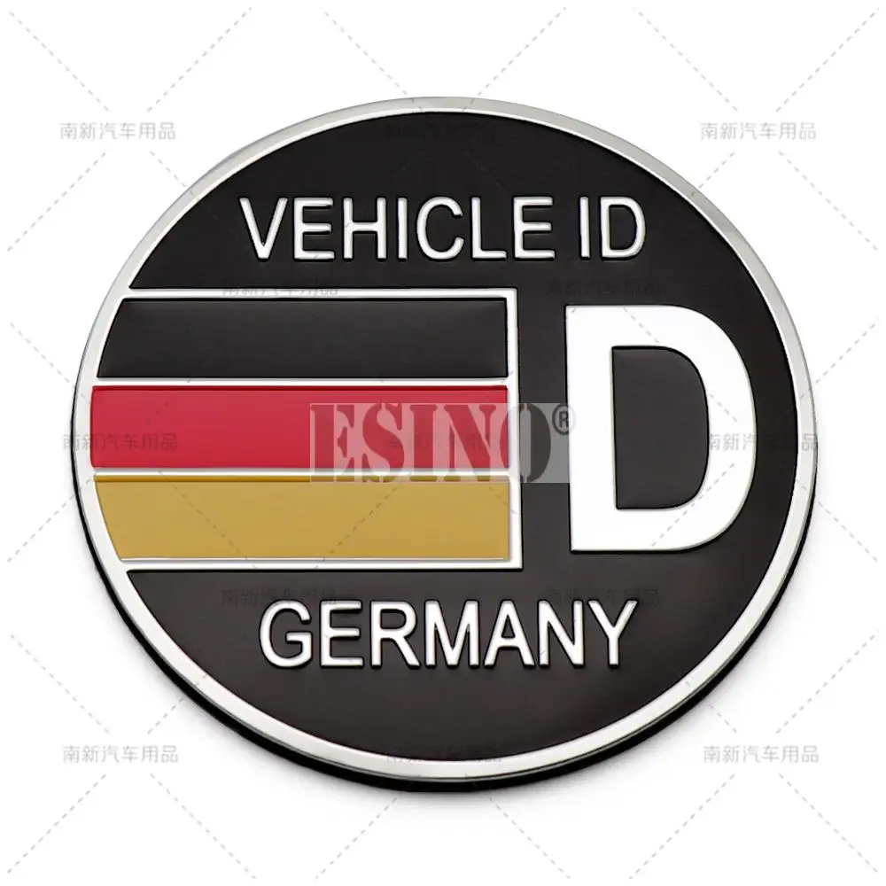 

Car Styling 3D Germany Vehicle ID Decorative Aluminium Adhesive Emblem Trunk Badge Fender Sticker Body Decal Car Accessory