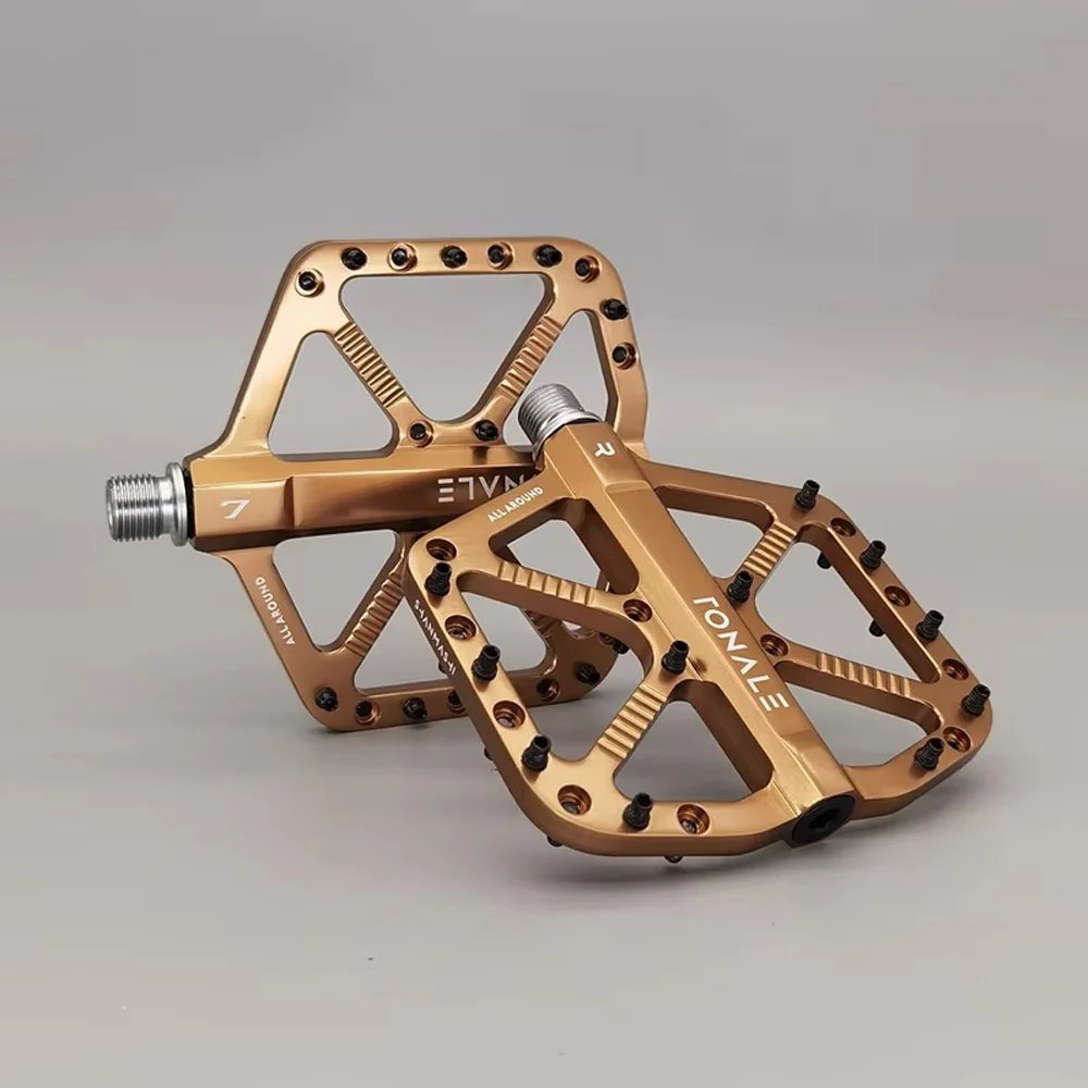 MTB Fahrradpedal Titan rutschfeste CNC 3-Lager Aluminiumlegierung Fahrradpedale Radfahren Fußpedale für Mountainbike-Zubehör