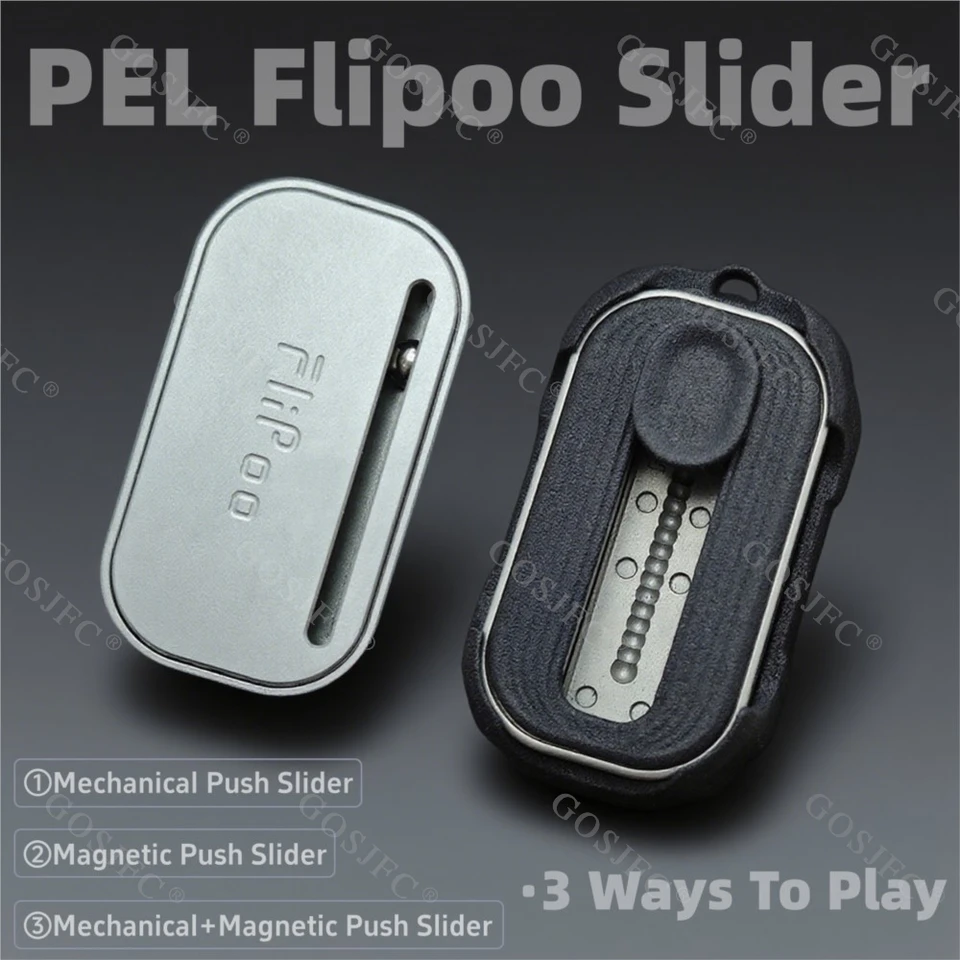 PEL EDC Flipoo フィジェットプッシュスライダー 磁気メカニカル