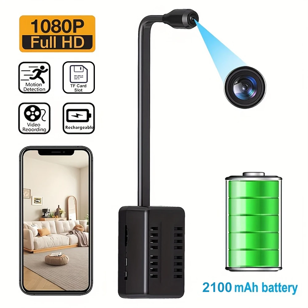 1080P HD Mini WiFi P2P Camera Motion Detection Loop Recording Remote View Indoor Outdoor Home Security Surveillance Camcorde 2