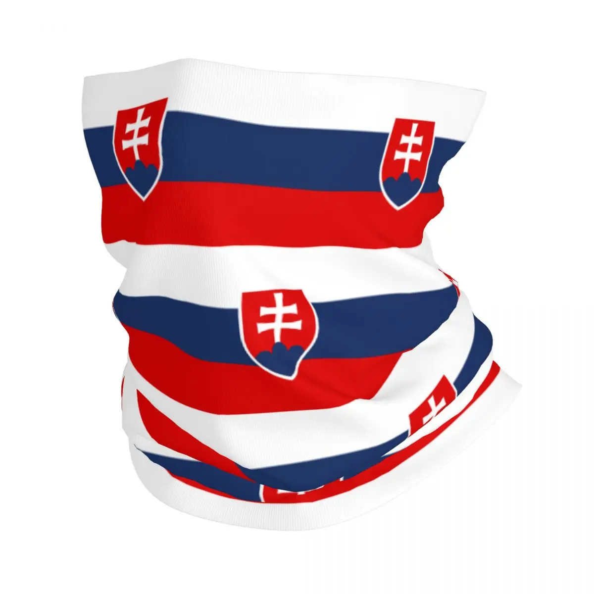 

Slovakia Flag Bandana Neck Gaiter Printed National Balaclavas Wrap Scarf Warm Headwear Riding for Men Women Adult Washable
