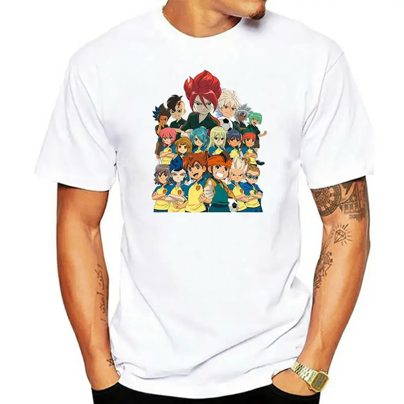 Inazuma Eleven T Shirt Estate A Maniche Corte Colore Bianco Inazuma Eleven Logo T Shirt Tees Top Tshirt Hip Hop Inazuma 11 T-Shirt