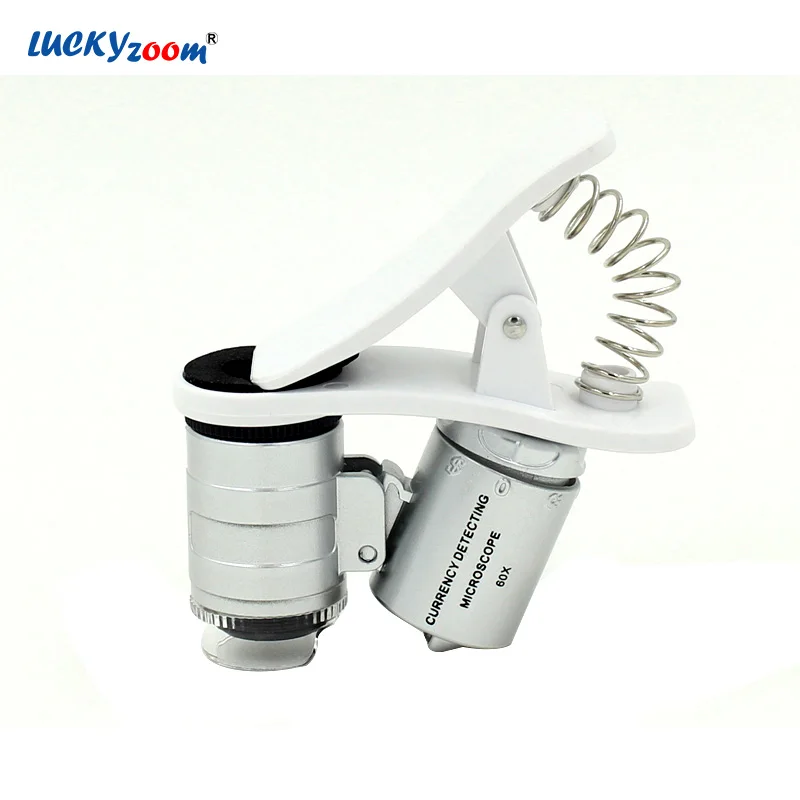 Cell Phone Clip On Microscope Portable Lighted Pocket Microscope HD Imaging  Magnifying Glass Loupe for Antique Jewelry Appraisal