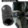 Socket Convertor Adaptor Impact Socket Adaptor Set 1/2 To 3/8 3/8to1/4 3/4 To1/2 Auto Car Bicycle Repair Garage Hand Tools 2