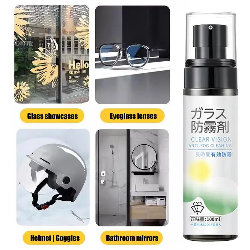 For RV Windshield Defogger Spray Car Windshield Anti Fog Glass Defogger Car Window Cleaner Glass Cleaning Spray
