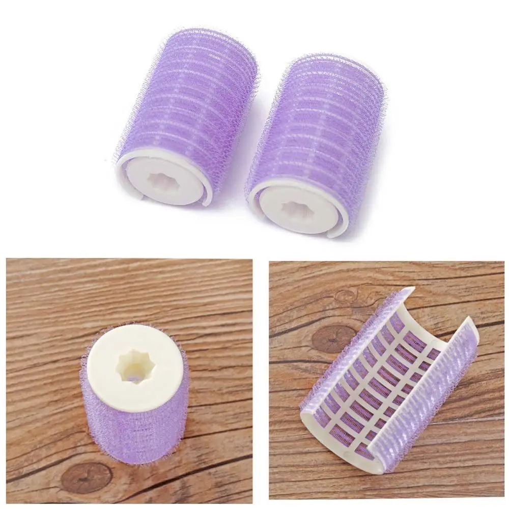 2Pcs/Pack Self-adhesive 2-layer Lazy Bangs Roller Women Hair Curler Hair Curling Roller Fluffy Air Bangs Fluffy Clips