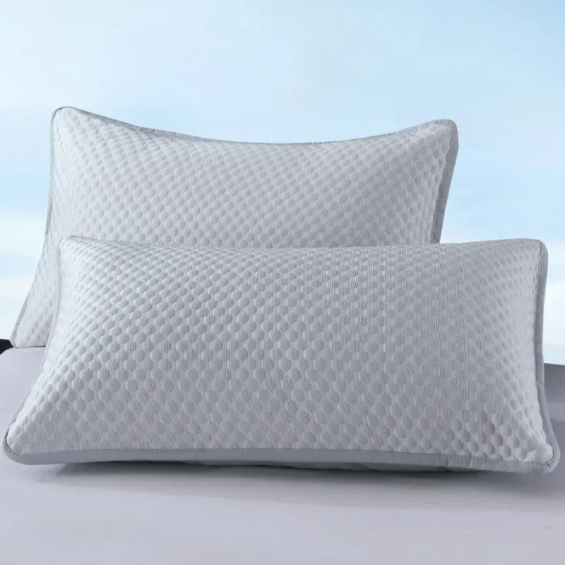 1-4PCS 48x74cm Summer Cooling Pillowcase Solid Color Ice Bean Cool Feeling Washable Air Conditioning Cover Pillow Case 5