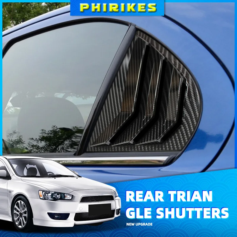 미쓰비시 랜서 EX X EVO 2008-2018 차량용 리어 윈도우 사이드 벤트 셔..