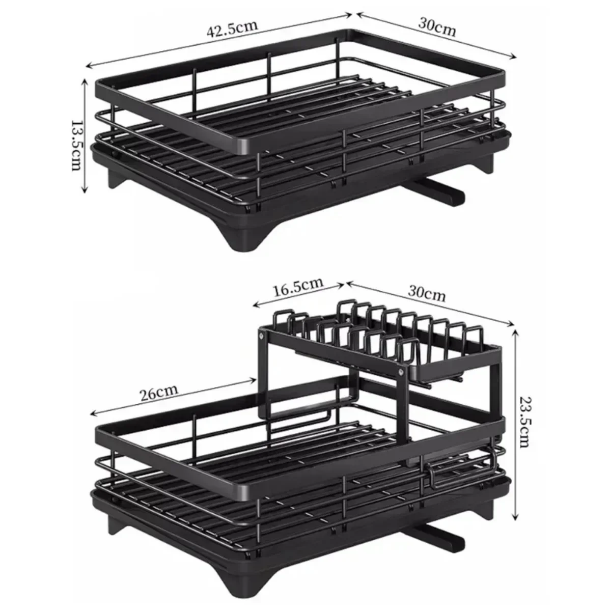 2-Tier Adjustable Bowl Rack 6