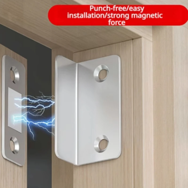 Easy Installation Without Punching Invisible Magnet Magnetic Sliding Door Wardrobe Self-attracting Magnetic Strip Patch Absorber magnetic door stopper