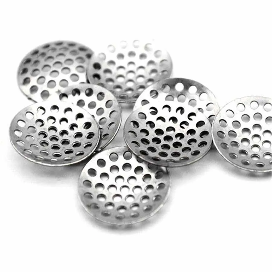 Smoking Accessories 0.5mm thick 8mm 12mm 15mm 16mm Metal Screens Bowl Screen filters for Tobacco Smoking Pipes Filter Mesh smoking accessories tobacco smoking accessories smoking pipe filters