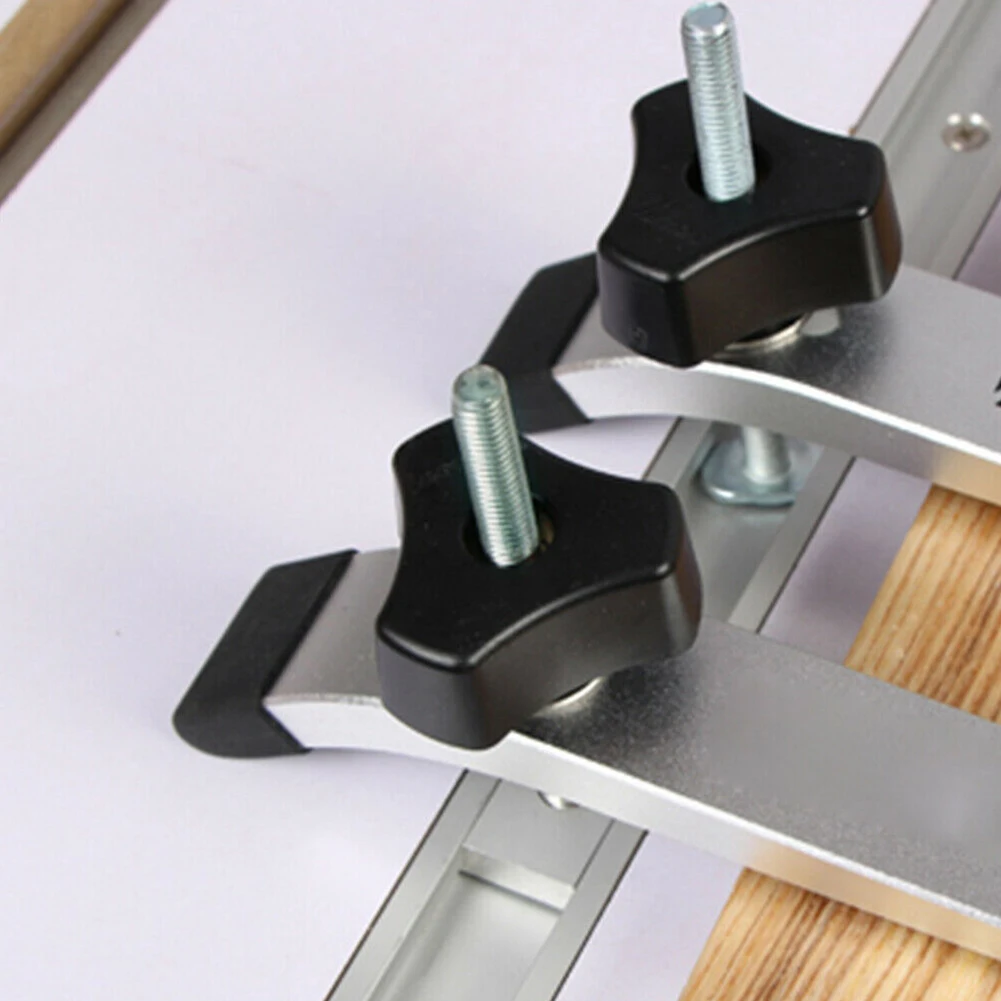 

1/2pcs M8 Nut Handle T Screw Threaded Rod Slider T-Track Accessories For Woodworking Milling Machines Table Saws Woodworking